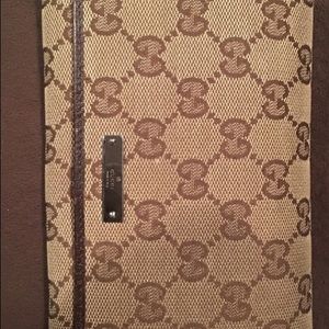 Authentic Brown and Beige Gucci Long Wallet